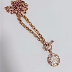 Vintage icy Chanel chain necklace